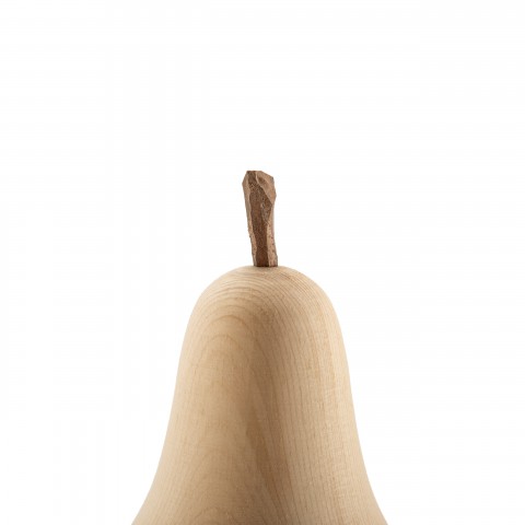 Pinalis - Turned Swiss stone pine pear for decoration — 10 cm - Pinalis Pinalis - Turned Swiss stone pine pear for decoration — 10 cm - Pinalis