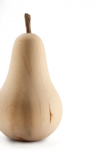 Pinalis - Turned Swiss stone pine pear for decoration — 10 cm - Pinalis Pinalis - Turned Swiss stone pine pear for decoration — 10 cm - Pinalis